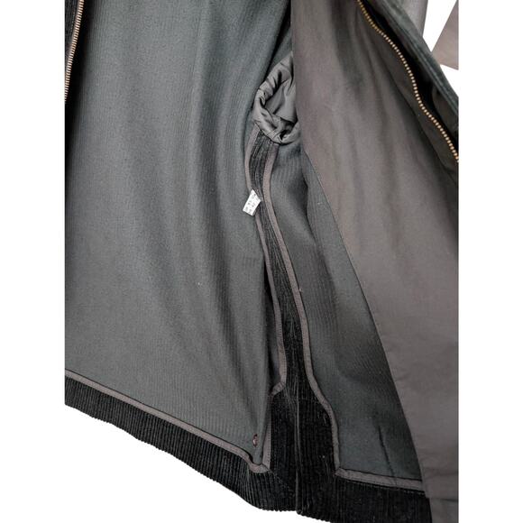 Vintage 1980s Claude Montana Corduory and Leather Bomber Jacket - Picture 16 of 16